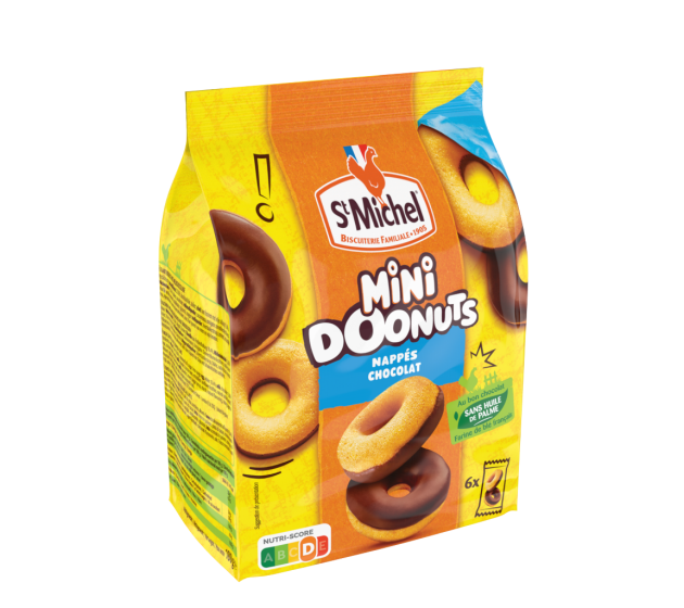Mini Doonuts nappés chocolat 180g - St Michel Mini Doonuts nappés chocolat 180g - St Michel