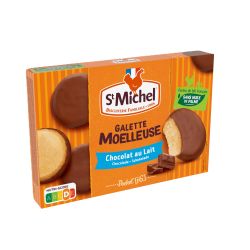 Galette moelleuse nappée chocolat au lait